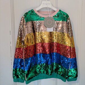 NWT Stella McCartney Kids Flip Sequin Pullover Sweatshirt 8